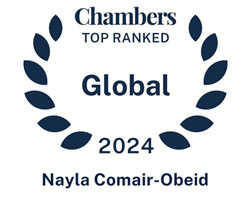 Chambers Top Ranked Global 2024 - Nayla Obeid