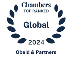 Chambers Top Ranked Global 2024 - Obeid & Partners