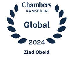 Chambers Top Ranked Global 2024 - Ziad Obeid